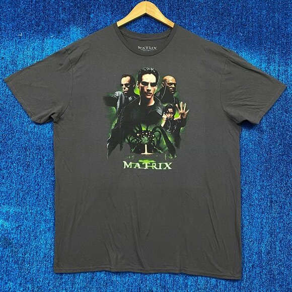 The Matrix Neo Morpheus Trinity vs The Machines Film Tee 2X